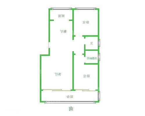 孔雀城B区2室2厅2卫109㎡