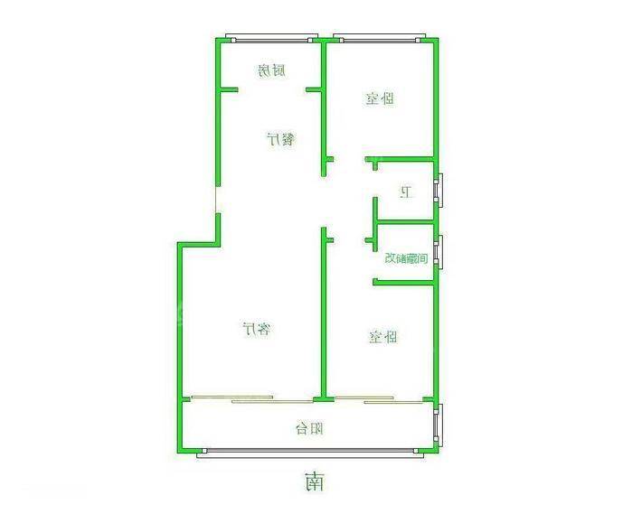 孔雀城B区2室2厅2卫109㎡