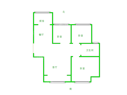 禧福荷堂A区3室1厅1卫114㎡
