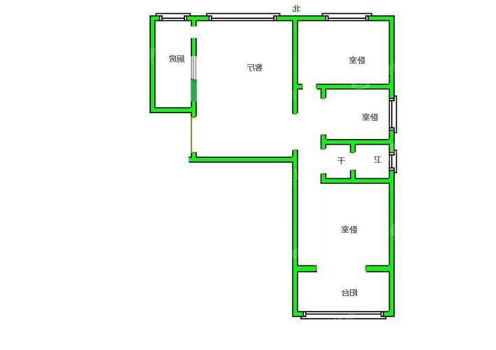 宏宇城（A区）3室2厅1卫98㎡