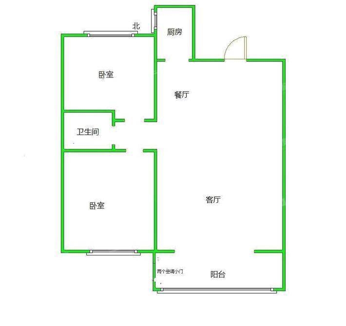 一世界回迁1-152室2厅1卫81㎡