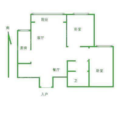 天成明月洲西区2室2厅1卫89㎡