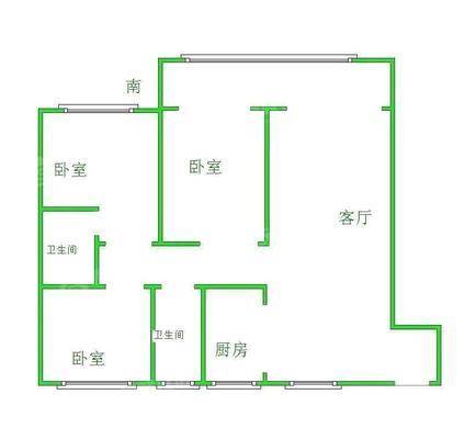 荣盛名邸3室2厅2卫129㎡