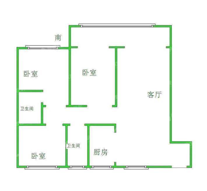 荣盛名邸3室2厅2卫129㎡