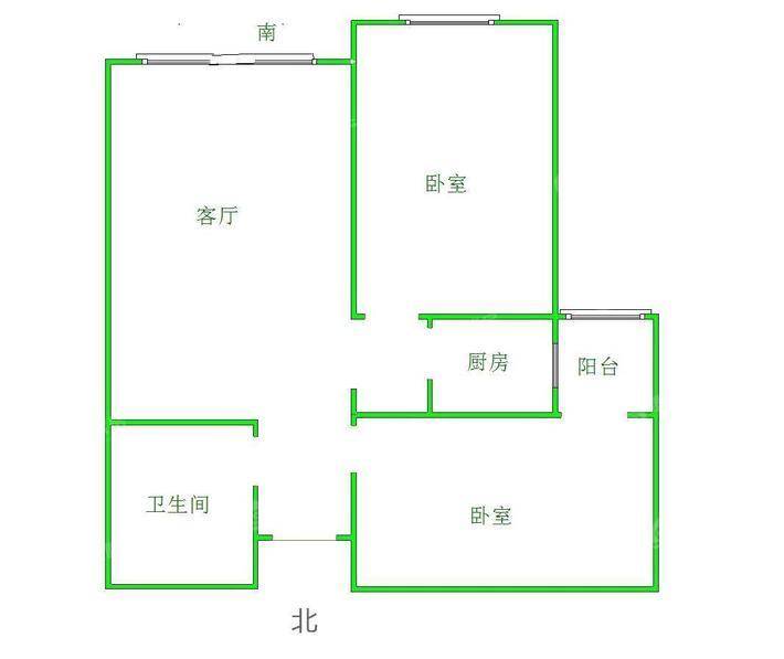 贻成御景狮城2室2厅1卫92㎡