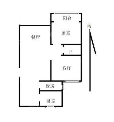 泽信云尚2室1厅1卫71㎡