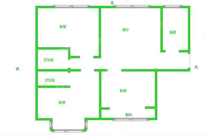 东方世纪城东区3室2厅2卫115㎡