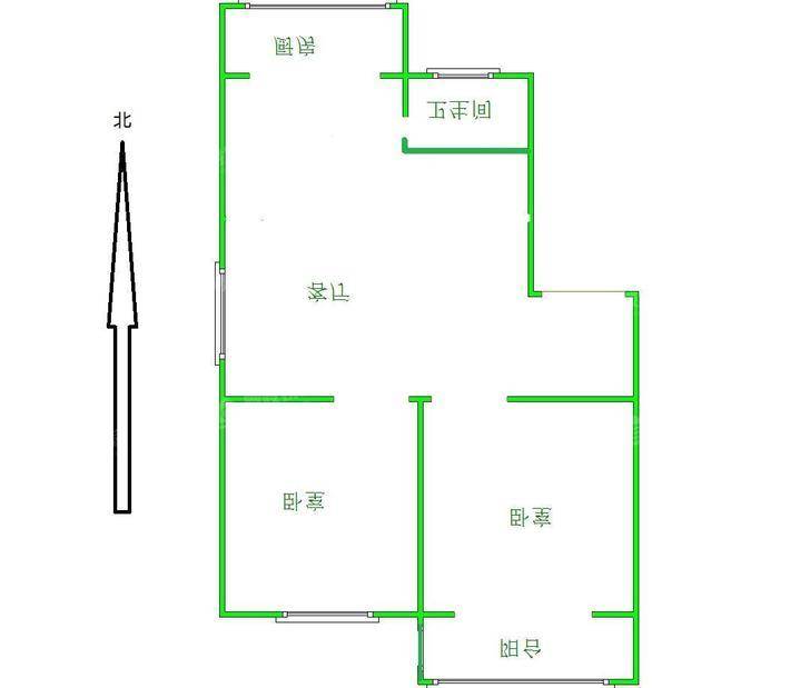 清华竹园2室2厅1卫84㎡