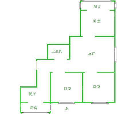 百合世嘉3室2厅1卫111㎡