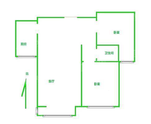 金鼎领域2室2厅1卫95㎡