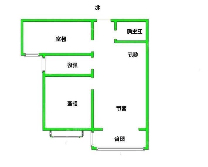 三里家园2室1厅1卫80㎡
