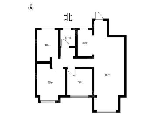 吾悦华府3室1厅1卫97㎡