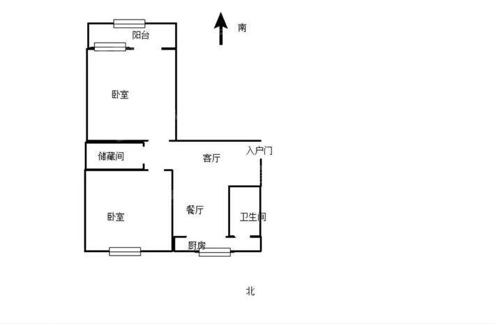 二百间小区2室1厅1卫60㎡