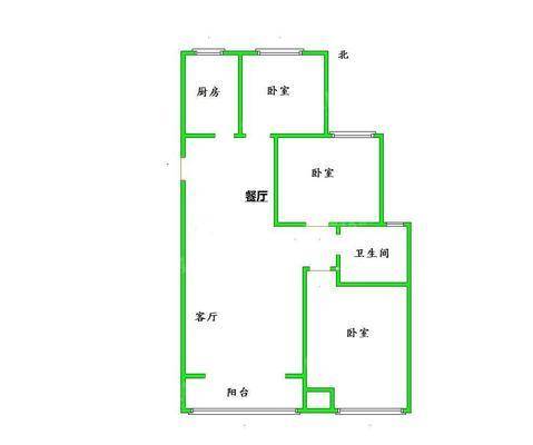 荣盛香堤荣府3室2厅1卫102㎡