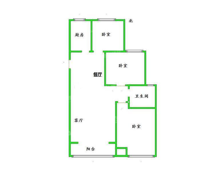 荣盛香堤荣府3室2厅1卫102㎡
