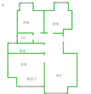 荣盛兰亭苑3室2厅1卫96㎡