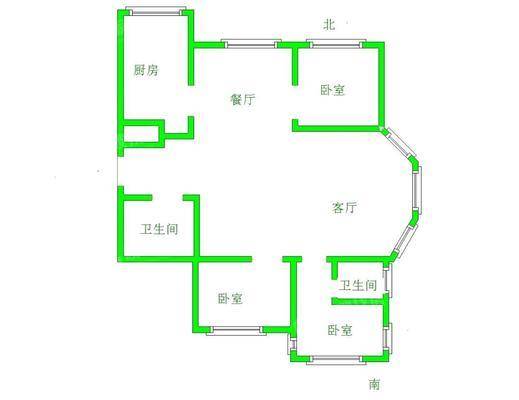 御河新城东区3室2厅2卫120㎡
