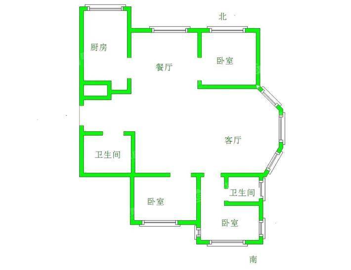 御河新城东区3室2厅2卫120㎡