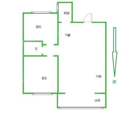 一世界书香华府2室2厅1卫91㎡