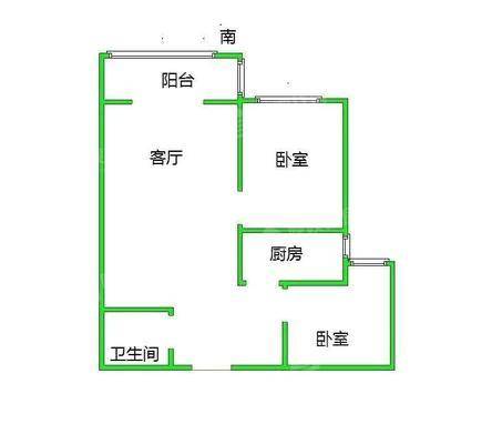 流津时代北区（6）2室2厅1卫86㎡
