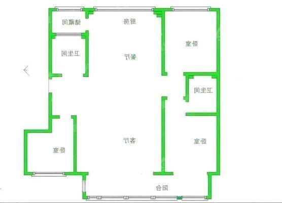 孔雀城B区3室2厅2卫140㎡