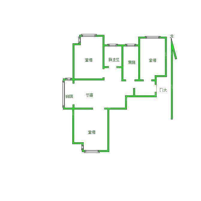 颐和新世界3室1厅1卫118㎡