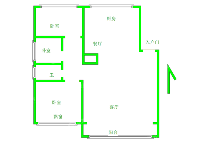 天成明月洲东区3室2厅1卫128㎡