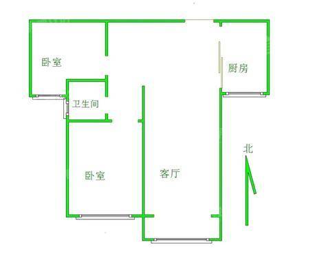 禧福荷堂A区2室2厅1卫100㎡