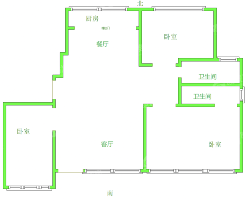 天成和悦名著西区3室2厅2卫147㎡