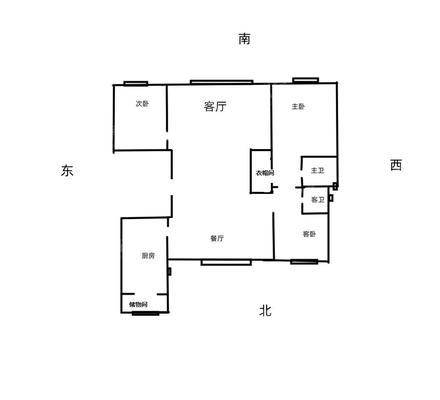 天成熙园一期3室2厅2卫126㎡