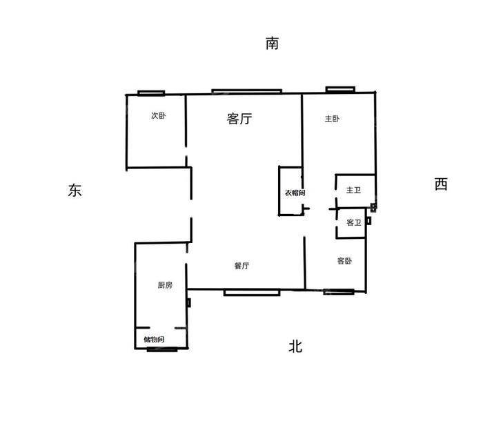 天成熙园一期3室2厅2卫126㎡