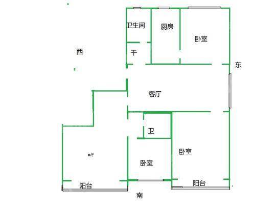 广厦阳光3室2厅2卫147㎡