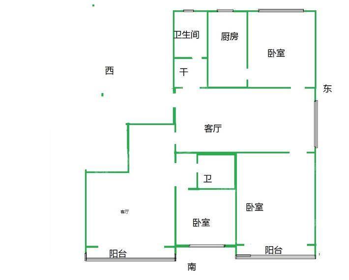 广厦阳光3室2厅2卫147㎡