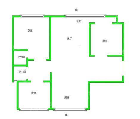 颐和君悦府3室2厅1卫125㎡