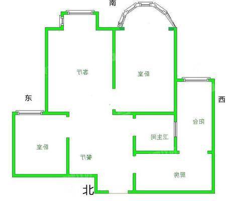 贻成御景国际2室2厅1卫94㎡
