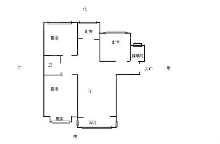 泰和世家（北区）3室2厅1卫123㎡