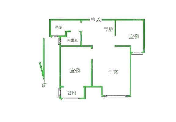 阿尔卡迪亚锦绣天地B区2室2厅1卫77㎡