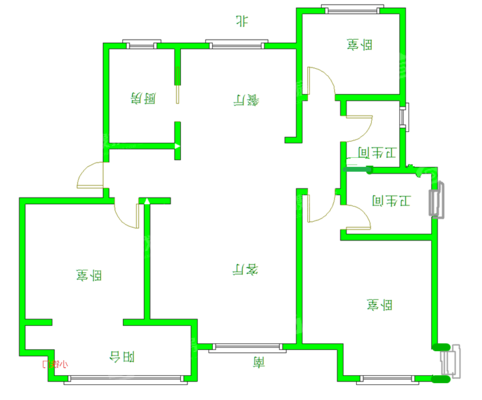 荣盛香堤荣府3室2厅2卫127㎡