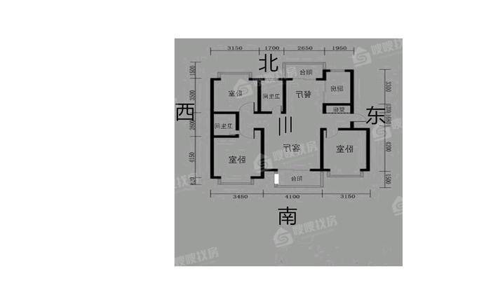 盛泽城市花园3室2厅2卫123㎡