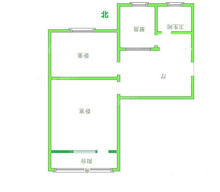 石油二部2室1厅1卫62㎡