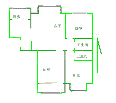 颐和文园西院3室2厅2卫136㎡