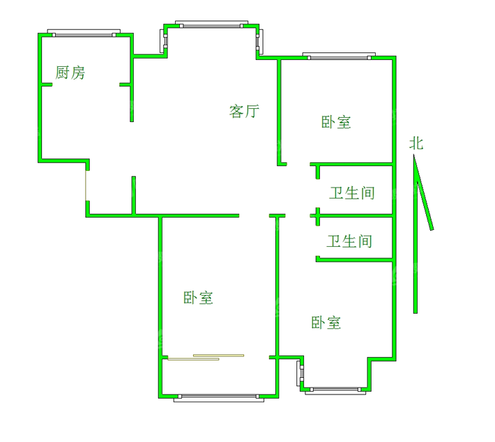 颐和文园西院3室2厅2卫136㎡