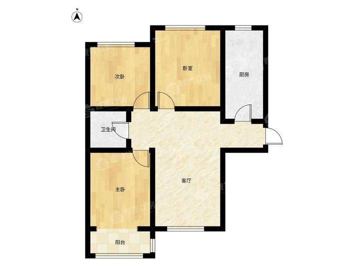 流津时代南区（9）3室2厅1卫109㎡