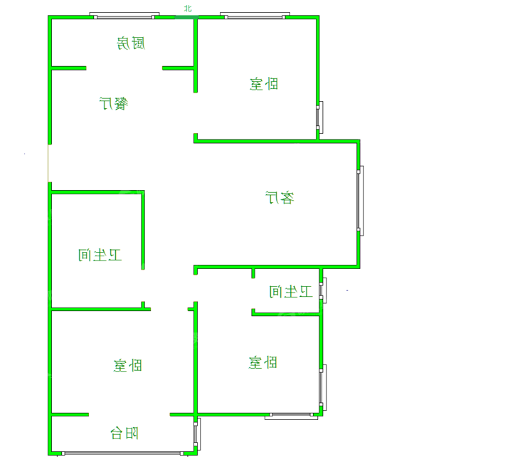 天成郡府东区3室2厅2卫130㎡