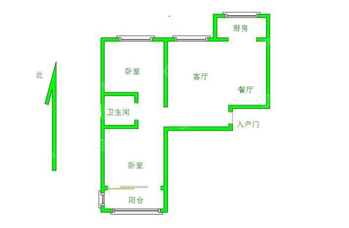万泰丽景东区2室2厅1卫92㎡