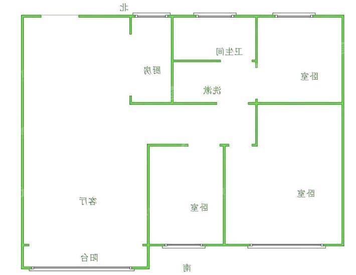 吾悦华府3室2厅1卫98㎡