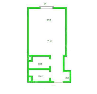 鼓楼上城西院1室1厅1卫50㎡