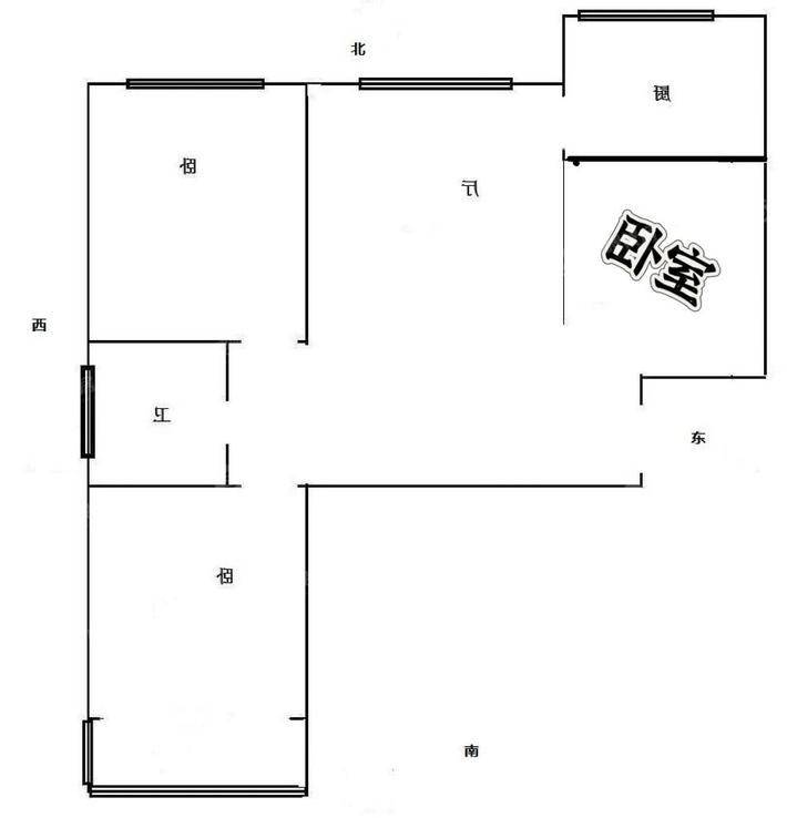 东方世纪城东区3室1厅1卫89㎡