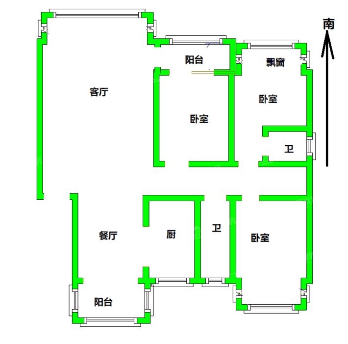 医专小区（新医专宿舍）3室2厅2卫146㎡