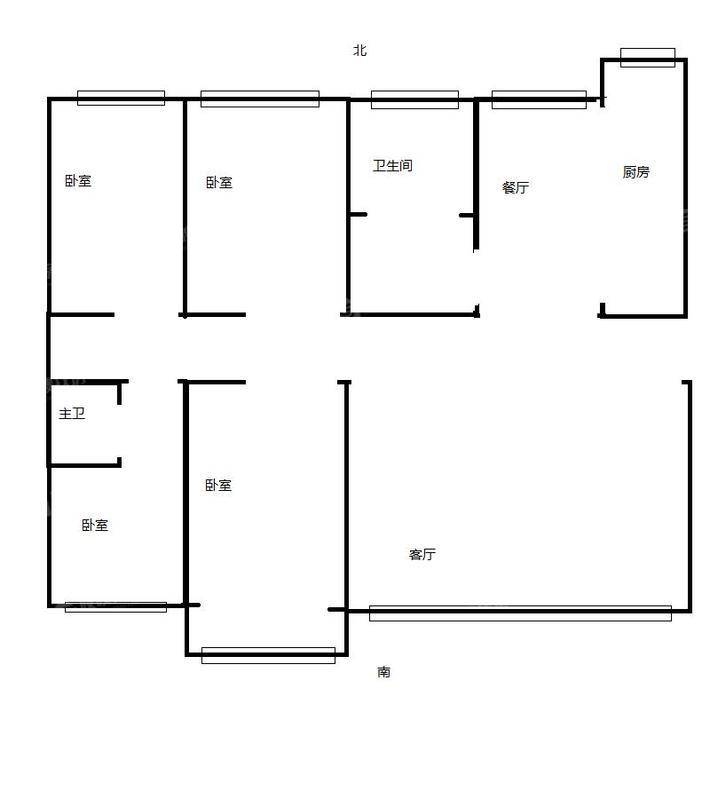 医专小区（新医专宿舍）4室2厅2卫155㎡